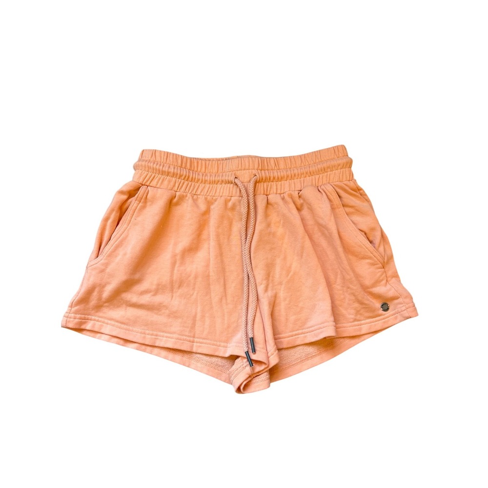 Roxy Womens Peach‎ Fleece Lounge Shorts Drawstring Elastic Waist Size Medium